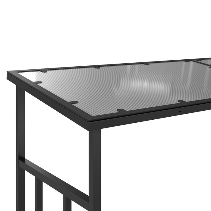 Стійка для дров Outsunny 185 x 62 x 184 см з водонепроникним покриттям – міцна металева конструкція чорного кольору для зберігання дров. Ідеально підходить для використання на відкритому повітрі та в приміщенні, витримує до 2000 кг. Бренд: Aosom