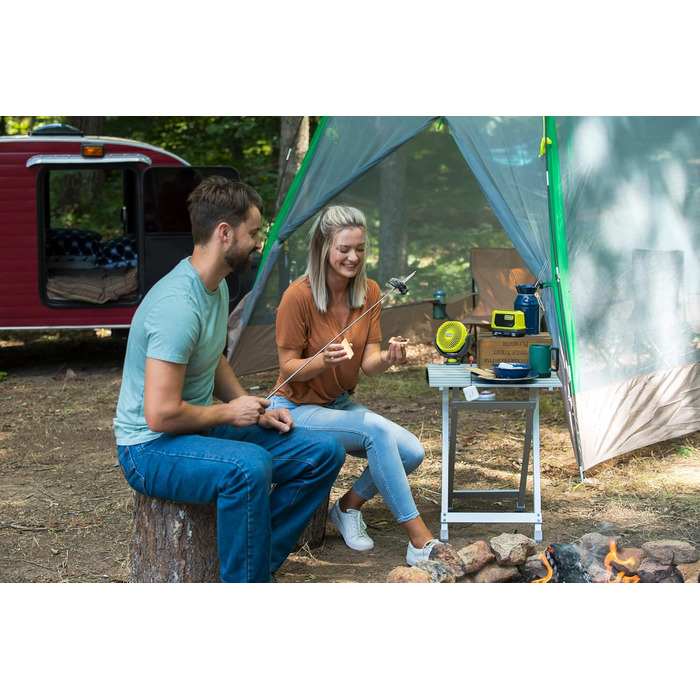 RYOBI RCF18-0 Акумуляторний Clip-вентилятор 18V, 10 см, Зелений. Компактний, портативний, 2 швидкості, гумова кліпса. Без акумулятора та зарядного пристрою