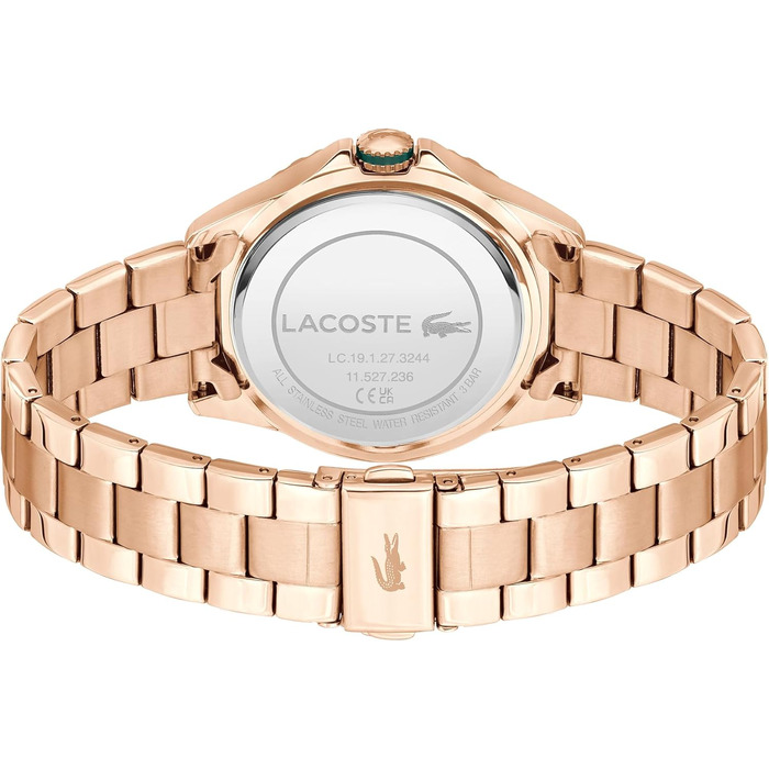 Жіночий годинник Lacoste Santorini з браслетом з нержавіючої сталі (зелений) - аналоговий кварцовий годинник