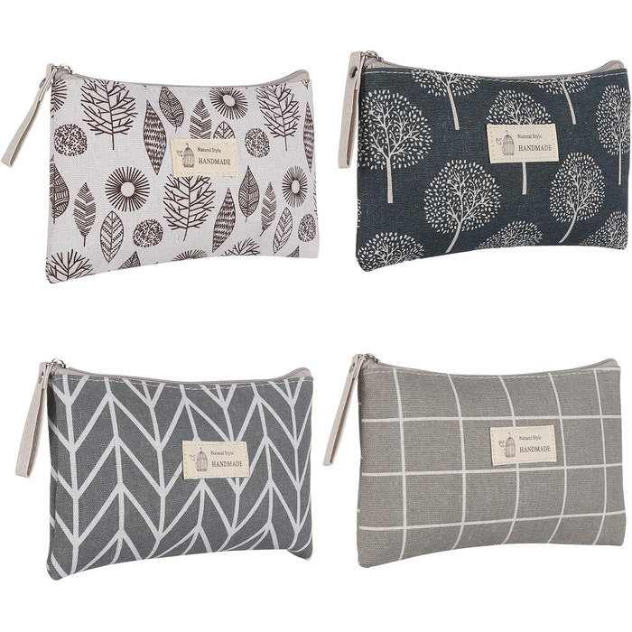 Косметичка для подорожей Czemo (4 шт.) з тканини, водонепроникна, з монетницею, для жінок