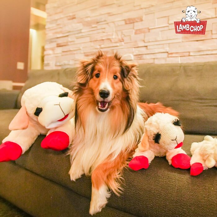 Іграшка для собак Multipet Lamb Chop Jumbo, плюшева, 61 см, біла, офіційна ліцензія