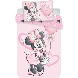 Беттвяшка Міккі Маус (Minnie Mouse), 100% бавовна, комплект 2 шт. (100x135 см + 40x60 см), дитяча, мультфільм