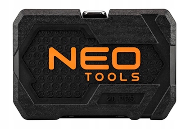 Набір торцевих головок NEO, 20 предметів, з трещоткою 1/4