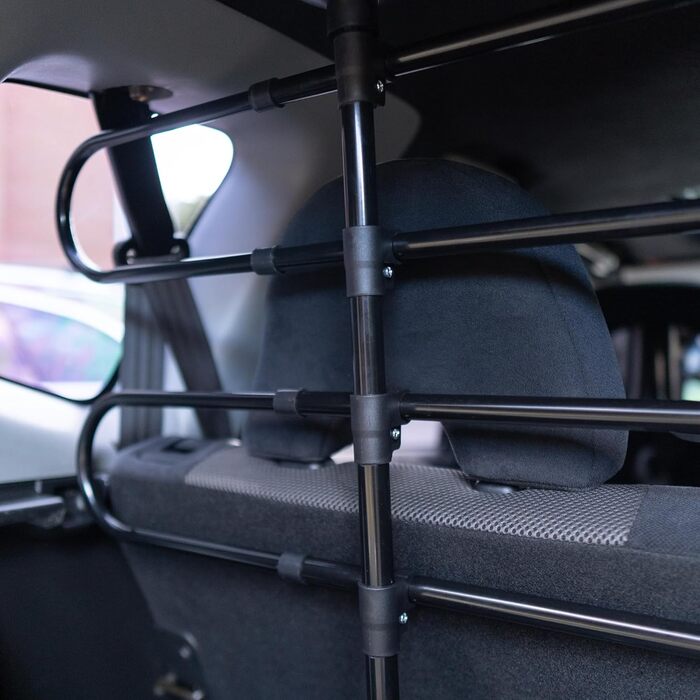 Universal Car Dog Barrier Gate SS5260 - Adjustable Height & Width, No Tools Required - Fits Hatchbacks, SUVs, Wagons, MPVs