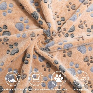 М'яка ковдра для собак та котів Demigeat, 3 шт. - тепла, миється, для літа та весни, велика лапка