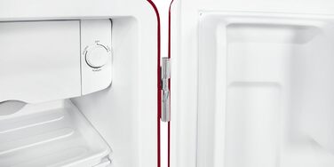 Exquisit Mini Холодильник CKB45-0-031F білий: 47 л, без морозильної камери, ретро стиль