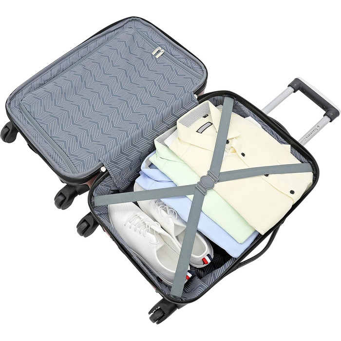 Чемодани Travelers Club Chicago Hardside Spinner (3 шт., рожеве золото) - розширювані, блакитно-зелені