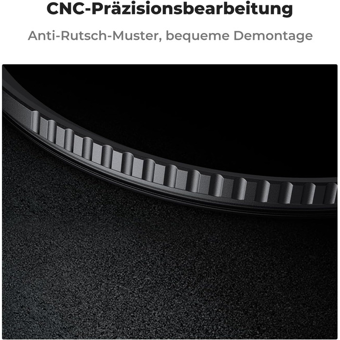 Фільтр UV K&F Concept 58mm з кришкою для об'єктива, серветкою для очищення, захисним фільтром з 18-шаровим нанопокриттям (Nano Klear)