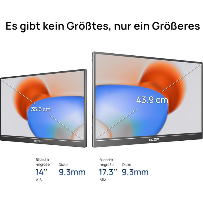 Портативний монітор ARZOPA 17.3