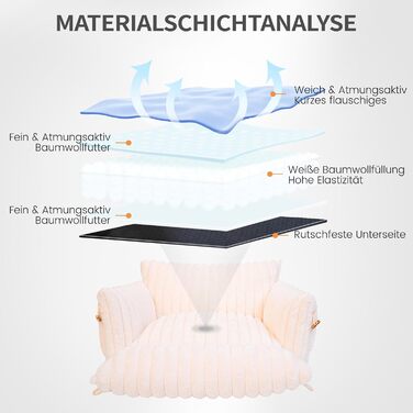 М'яке лежанка для котів та собак CheerPals – 63 x 55–66 см, знімний, миючий чохол, антиковзаюча підставка