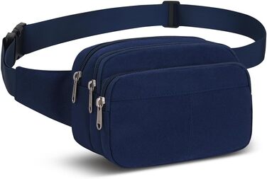 Поясна сумка на пояс для чоловіків та жінок. Спортивна сумка-слінг для подорожей, прогулянок з собакою та активного відпочинку (Блакитна)