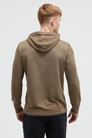 Чоловічий легкий худі Camp David з ефектом вигорання та малюнком (Стандарт, S, Бежевий)