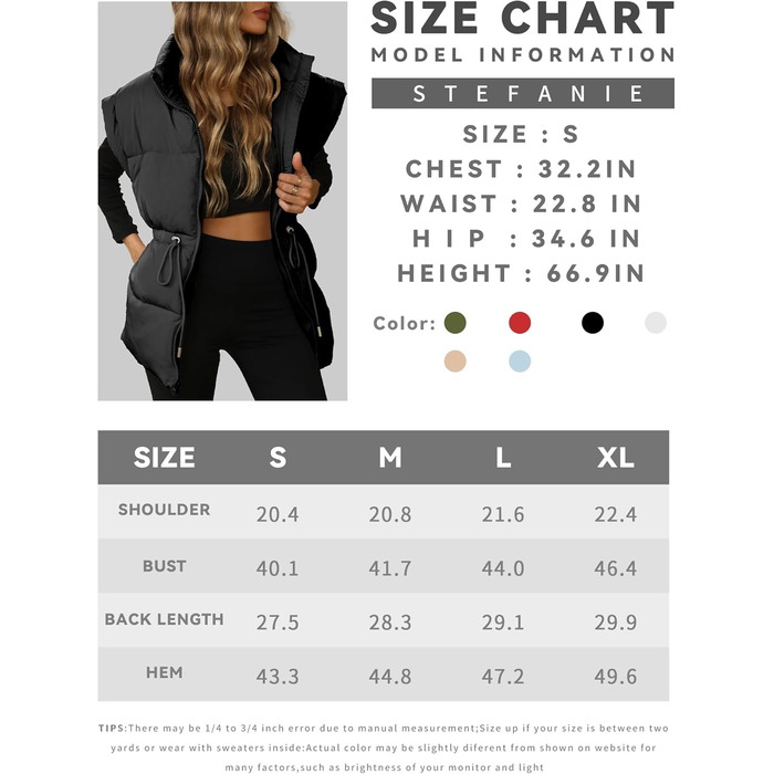 Жіночий великий пуховик ELLEVEN з коміром-стійкою, стьобаний, на блискавці, з кишенями (L, Чорний)