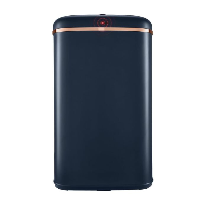 Сміттєвий бак сенсорний квадратний 58л Midnight Blue & Rose Gold