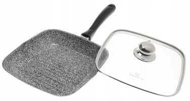 Гриль-пательня KlönBerg з мармуровим покриттям та кришкою, 24 см