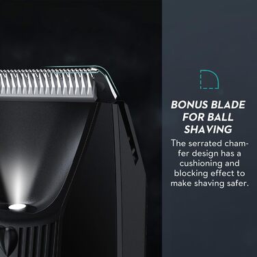 Електричний чоловічий тілобривець Kibiy з LED-підсвічуванням та дисплеєм, IPX7 водонепроникний, з двома лезами