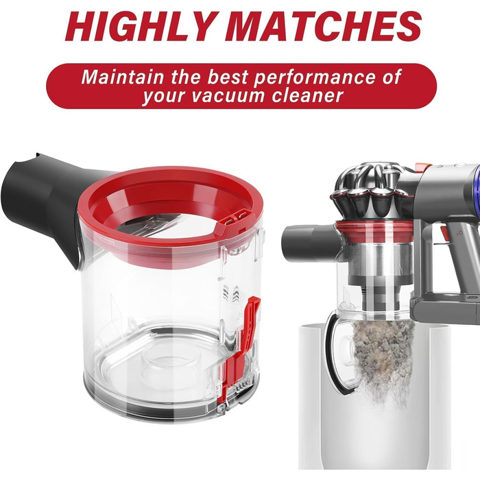 Контейнер для пилу сумісний з пилососами Dyson V7 (SV11) V8 (SV10), Замінна частина, Номер деталі 967699-01