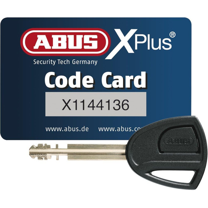 Замок на гальмівний диск ABUS Granit Sledg 77 Grip жовтий, мотозамок з циліндром XPlus, рівень безпеки 17, з нагадувальним тросом