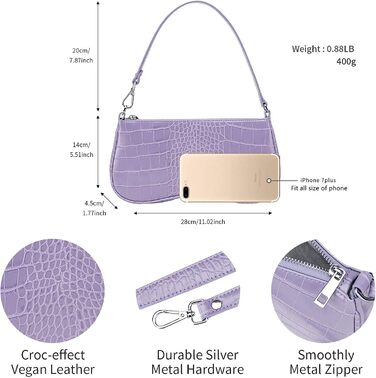 Сумка жіноча JW PEI Eva через плече світло-фіолетова - оригінальна та стильна