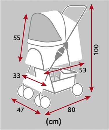 Крісло-мішок Buggy сірого кольору, 47x100x80 см, 4.9 кг