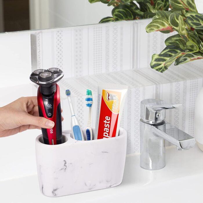 Bathroom toothbrush holder, toothpaste holder, stand, bathroom organizer for toothbrushes, makeup brush holder