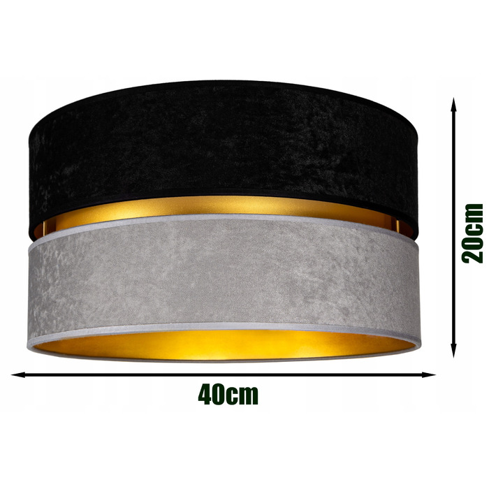 Підлогова лампа Glimex MODERN E27 60 Вт, чорний, сірий, жовтий