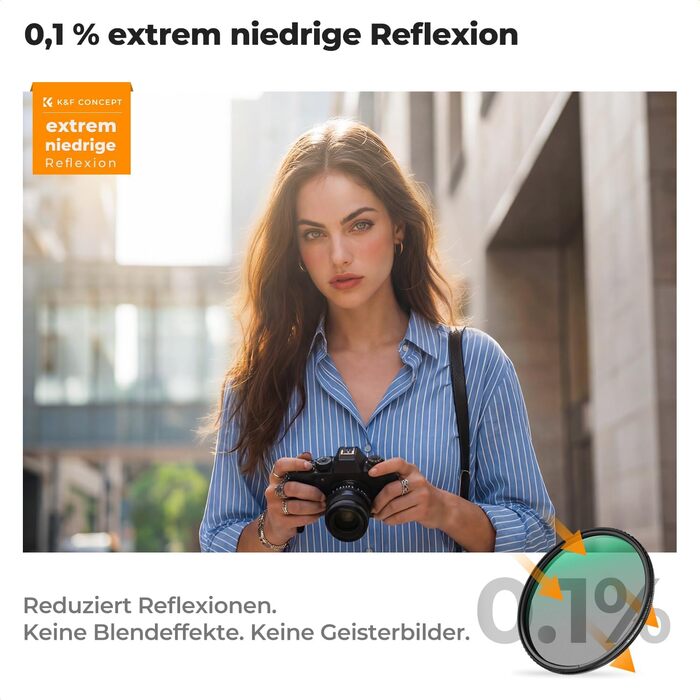 Фільтр 62мм 2-в-1 K&F Concept: Поляризаційний та Black Mist, скло Nano-Xcel