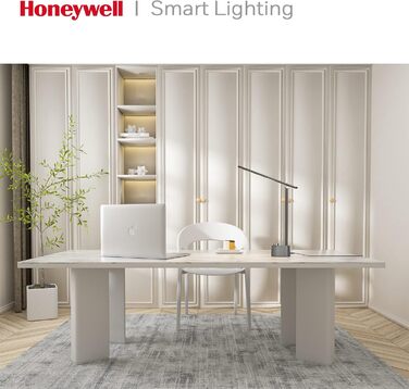 Лампа настільна Honeywell з USB-портом – регульована, для очей, для дому/офісу, складана, портативна, сіра, HWT-H01