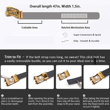 Чоловічий шкіряний ремінь з гравіюванням, вінтажний, з логотипом дракона, автоматична застібка, чорний, 122.5 см