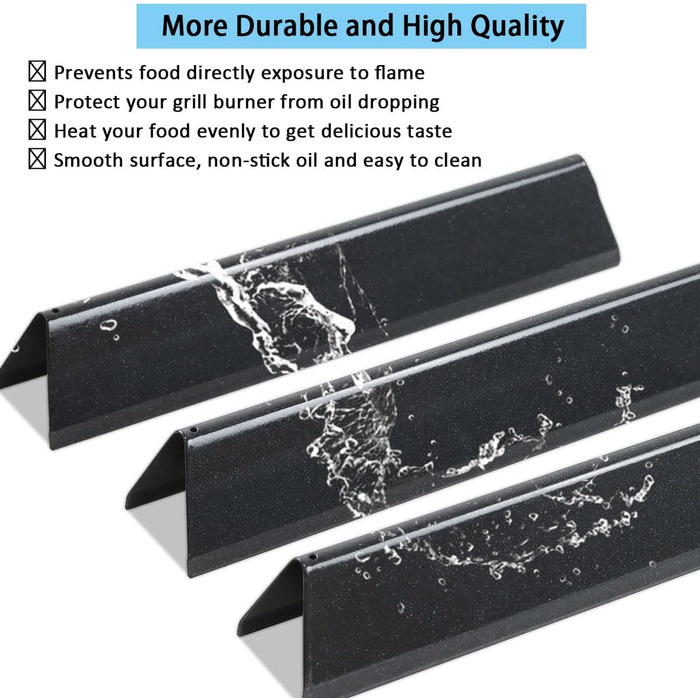 Запчастина для гриля Weber Spirit I & II 200, Spirit E-210, E-220, S-210, S-220: емальовані решітки Flavorizer Bars (замінник 7637)