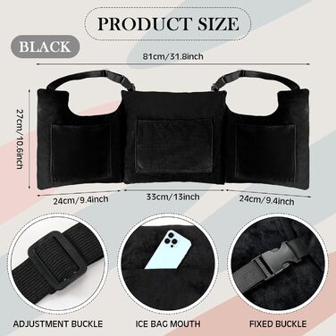 Suzile Mastectomy Pillow, Breast Pillow, Post-Breast Cancer Recovery, Recovery with 4 Built-in Pockets for Surgical Support, Healing, Gifts for Women, Seatbelt Safety Protection