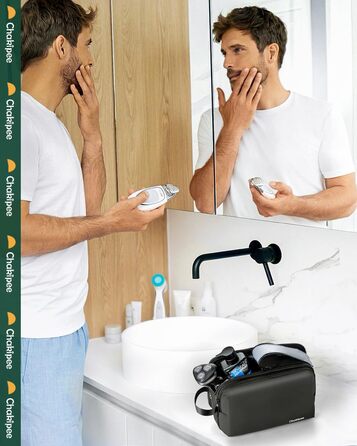 Чоловіча дорожня косметичка Kulturbeutel, водонепроникна косметичка для подорожей, чорна, M