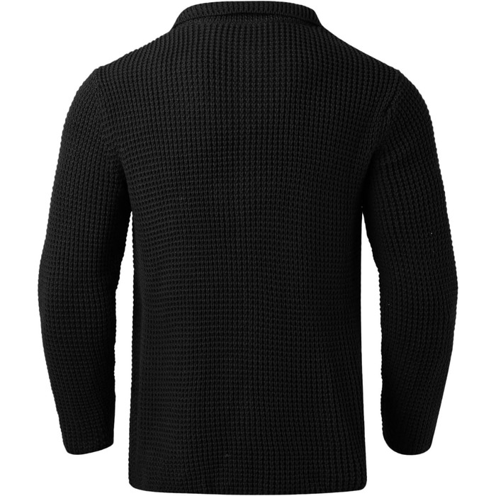 Трактенкова в'язана жилетка чоловіча кардиган на ґудзиках, пуловер, куртка без капюшона, флісова жилетка для активного відпочинку, в'язана світшот, класична, стильна жилетка, тепла зимова куртка до джинсів або чинос, чорний колір