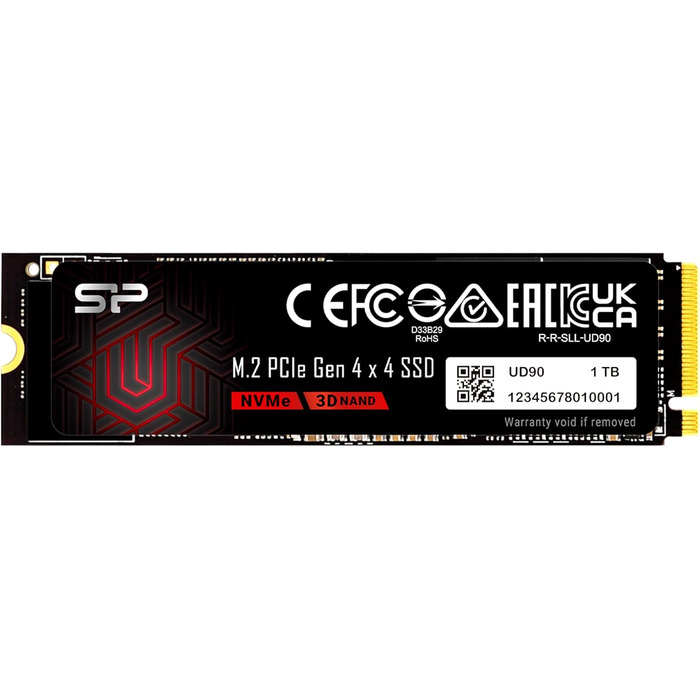 SSD Silicon Power UD90 1TB NVMe 4.0 Gen4 PCIe M.2 – Швидкість до 5000/4800 МБ/с