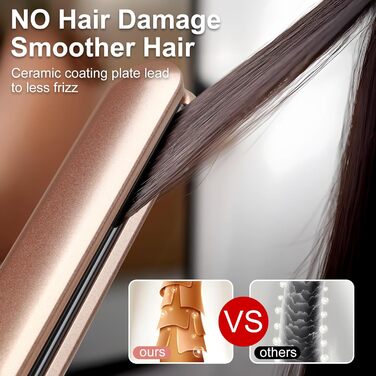 Випрямляч для волосся JAETON 2-в-1: випрямлення та локони, керамічне покриття, LCD дисплей, 100-230°C