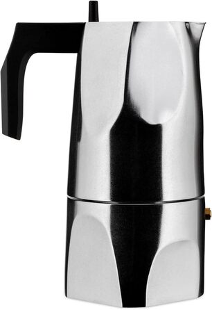 Еспресо-машина Alessi MT18/6 Ossidiana, нержавіюча сталь, алюміній, 8 x 23.5 x 11.5 см