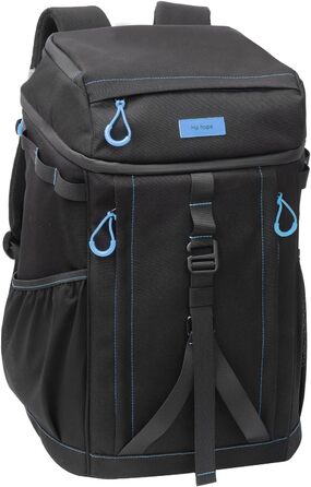 Рюкзак-холодильник HP Hope 35L, водонепроникний, ізольований, для пікніків, кемпінгу, пляжу, подорожей (Чорно-синій)