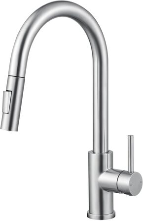 Чорний кухонний змішувач CECIPA SOFETIY SERIE з висувною лійкою, нержавіюча сталь, 360° обертання, 2 режими струменя