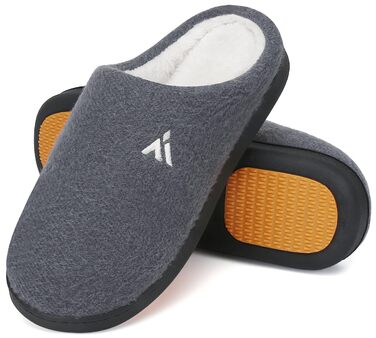 Тапочки жіночі Mishansha Herren теплі зимові з меморі-піною та плюшем, антиковзкі, розмір 36-48, срібні