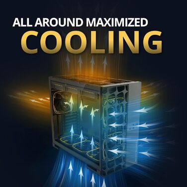 Корпус для ПК Geometric Future M5 Vent Mesh: Ігрова Mid Tower з темперованим склом, підтримка E-ATX/ATX, висока вентиляція, сталь 1.2 мм, Type C, радіатор 420/360, двокамерний