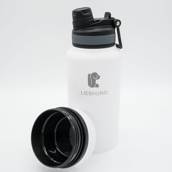 Термопляшка ThermoBott 700мл з нержавіючої сталі з мискою для собак