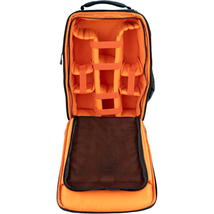 Рюкзак для фототехніки DÖRR Prag Go 16L, водонепроникний, для DSLR/SLR, з відділенням для ноутбука 16 дюймів, для дронів, знімні перегородки, тримач для штатива (блакитний)