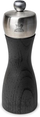 Мельниця для солі Peugeot Fidji 15 см, графіт, ручна, з регулюванням ступеня помолу, з сертифікатом PEFC, кухонне приладдя