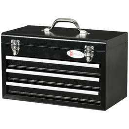 DURHAND Tool Case 116-Piece Tool Set with Filled Tool Box, Sockets, Ratchets, 3 Drawers, Steel Housing in Black
