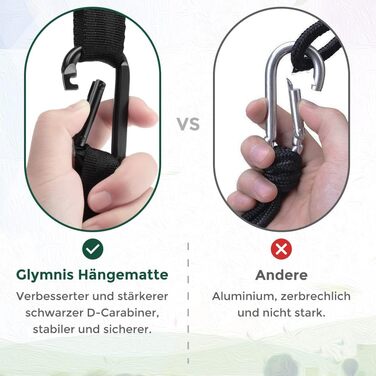 Гамак туристичний Ultraleicht Glymnis для відпочинку на природі, 275x140 см, 300 кг, темно-зелений/коричневий