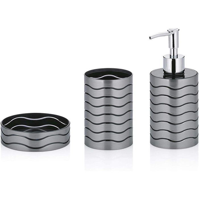 Миска для мила Kela Muna з пластику, антрацит, 11x11x3 см, 22830