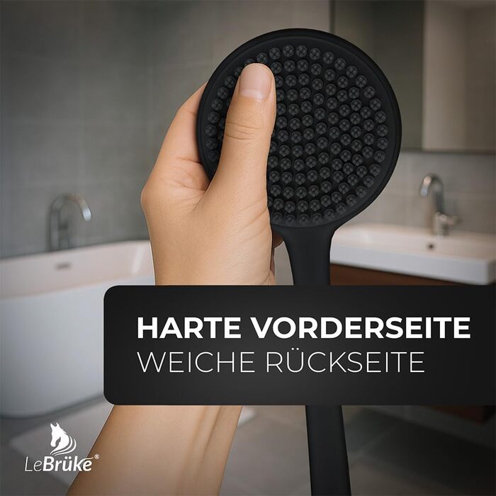 Силіконова щітка для спини Lebrüke® - Скребок для тіла з довгою ручкою для душу
