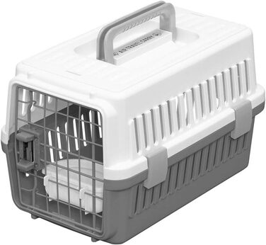 Транспортний бокс для собак та котів Iris Ohyama FC-550, 2 дверцята, 55x31.5x36.4 см, сірий