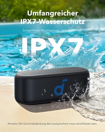 Soundcore Select 2S: Портативна Bluetooth-колонка з 20W стерео, BassUp™ та IPX7 захистом, 16 годин роботи, чорна