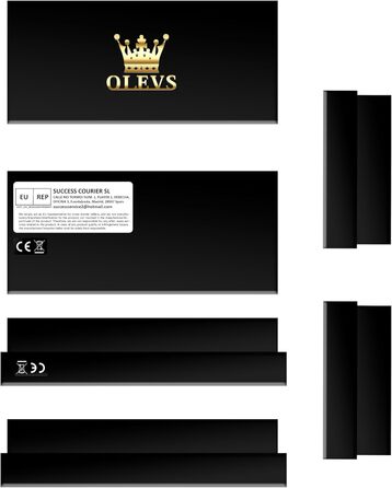 Годинник чоловічий OLEVS Automatik Skeleton Mechanical з автопідзаводом, люкс, з діамантами, сапфіровим склом, вологостійкий, браслет з вольфрамової сталі, 9970g, чорний колір